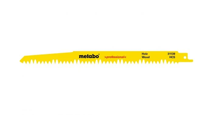Metabo 631139000 Reciprozaagblad - 240 X 5TPI - Hout (2st) 1 Metabo 631139000 Reciprozaagblad - 240 X 5TPI - Hout (2st)