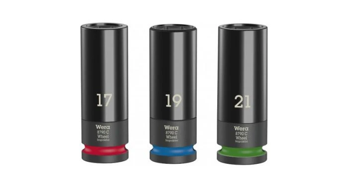 Wera 5004595001 3-delige Wheel Impaktor Dopsleutelset 1 - 85mm - 1/2'' 1 Wera 5004595001 3-delige Wheel Impaktor Dopsleutelset 1 - 85mm - 1/2''