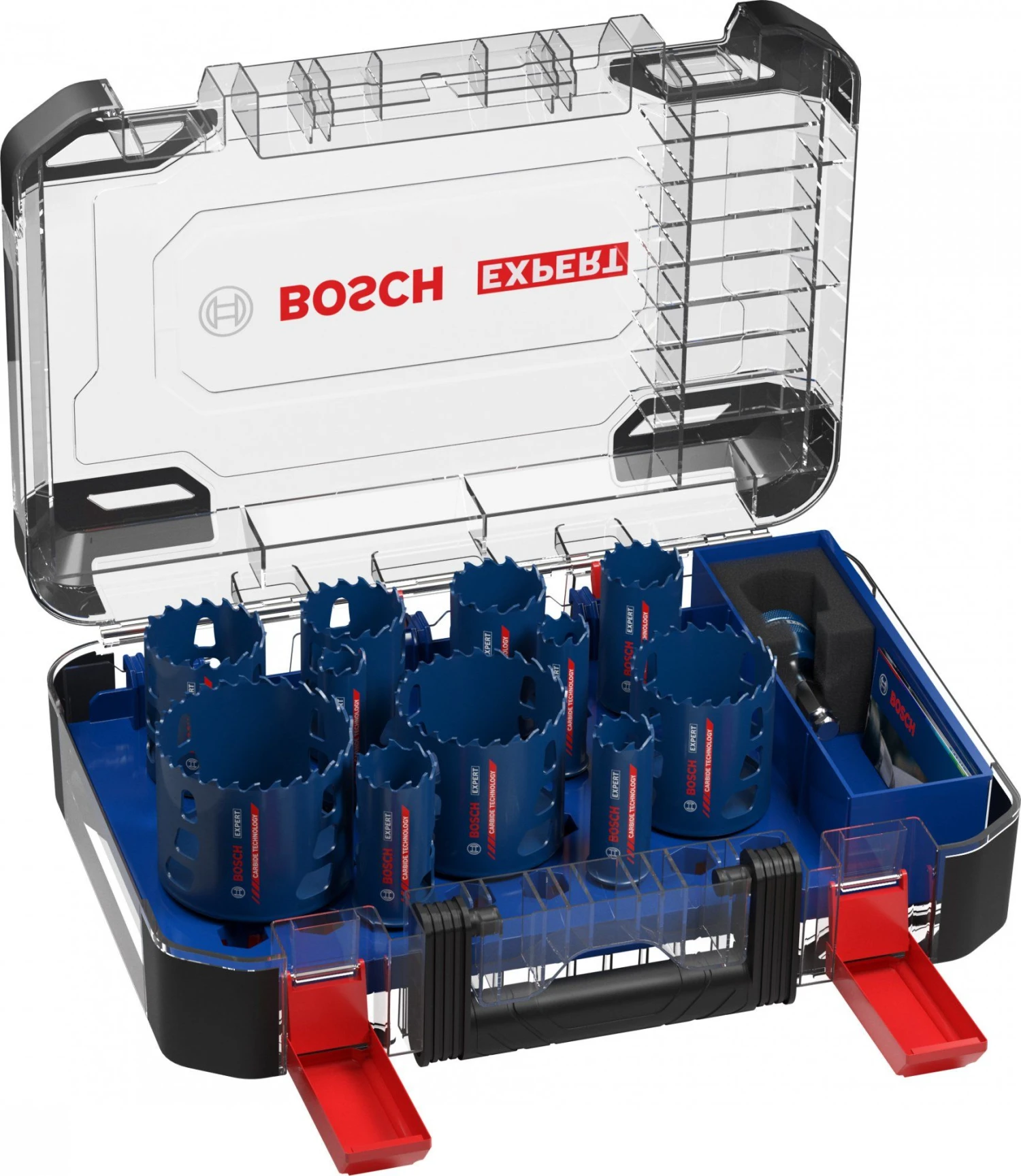Bosch 2608900448 EXPERT 14-delige Power-Change Gatzagenset Tough Material Universal 20/22/25/32/35/40/44/51/60/68/76 2 Bosch 2608900448 EXPERT 14-delige Power-Change Gatzagenset Tough Material Universal 20/22/25/32/35/40/44/51/60/68/76 - Afbeelding 2