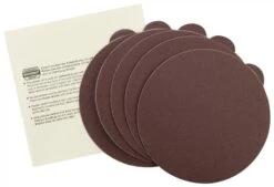 Proxxon Schuurschijven Voor TG 125/E, Korrel 150, 5 Stuks + 1 Kunststof Bewaarhoes