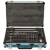 Makita D-71174 14-delige Boor-/beitelset In Koffer - SDS-Plus