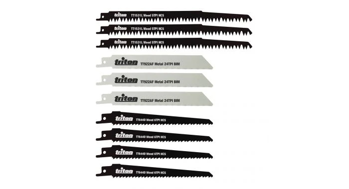 Triton 465874 10-delige Reciprozaagbladenset 1 Triton 465874 10-delige Reciprozaagbladenset