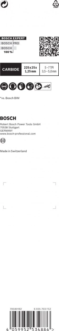 Bosch 2608900398 EXPERT Reciprozaagblad S1167XHM Wood With Metal Demolition -Fetool Gereedschap Winkel 98387d416324df9c50fd0a50ae9f857c