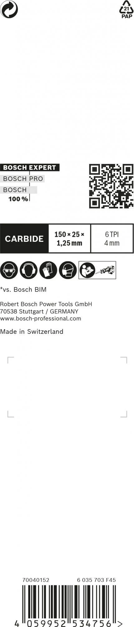 Bosch 2608900385 EXPERT Reciprozaagblad S956DHM Window Demolition 3 Bosch 2608900385 EXPERT Reciprozaagblad S956DHM Window Demolition - Afbeelding 3
