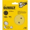DeWalt DT3106 Schuurschijf - K180 - 125mm (10st) - DT3106-QZ